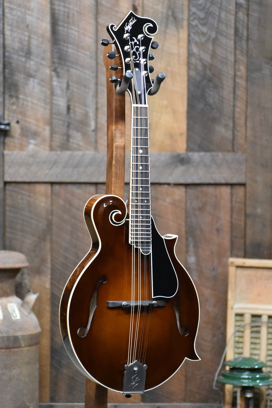 Northfield Big Mon Wide-Nut F-Style Mandolin With Two Piece Back and Case - Brown