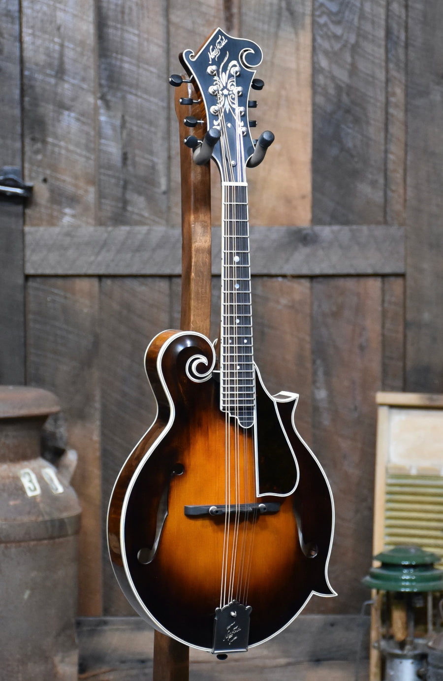 Northfield Big Mon Wide-Nut “Limited” Series Sunburst Engelmann Top F-Style Mandolin With Case