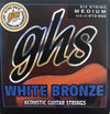 GHS White Bronze Medium Acoustic/Electric Guitar Strings