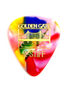 Golden Gate Standard Teardrop Multi-Color (Clown Barf) Flat Pick