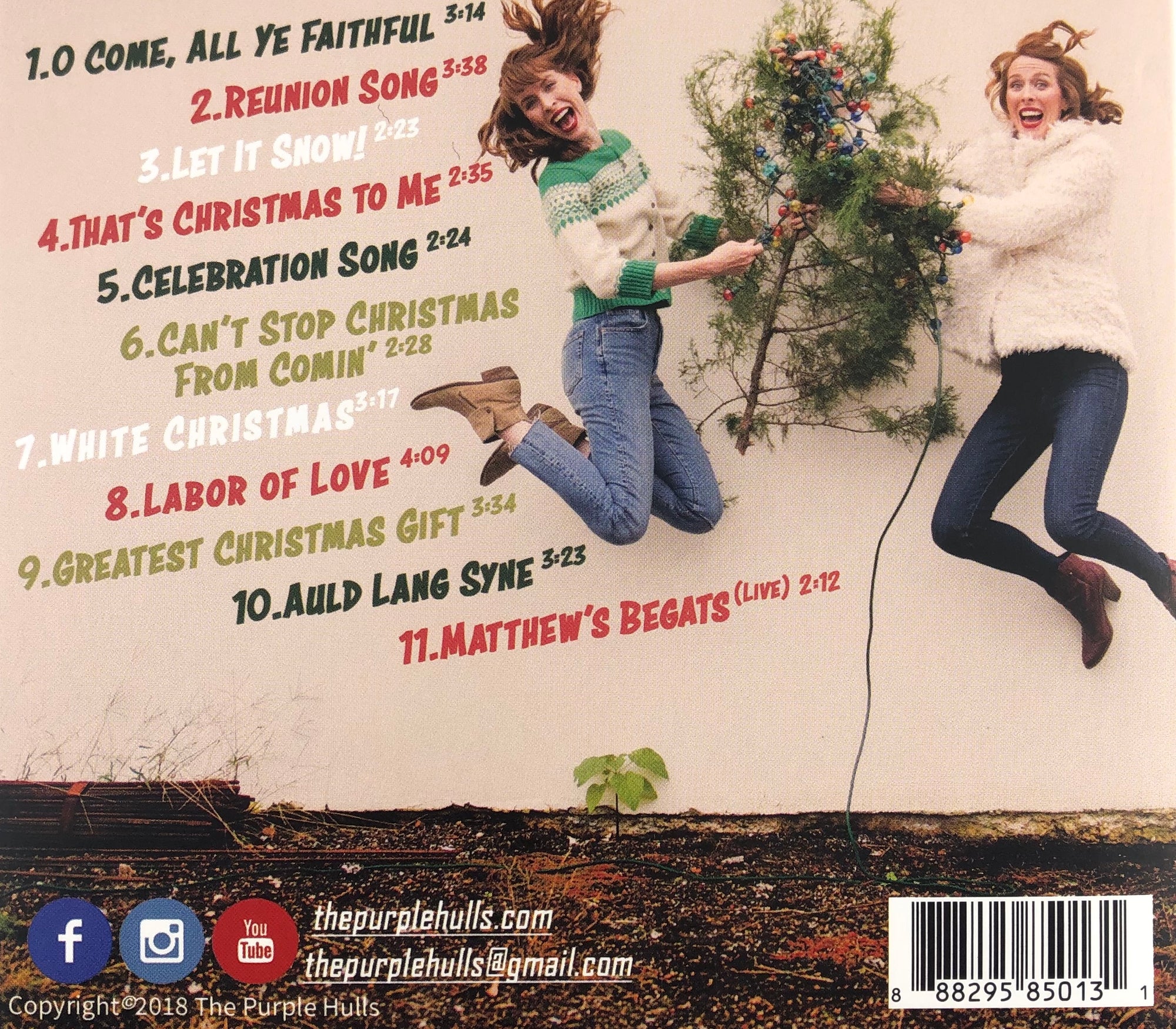 The Purple Hulls - “A Christmas Album” CD