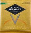 Black Diamond N8020M Acoustic Guitar Strings - Brass Wound Medium Gauge