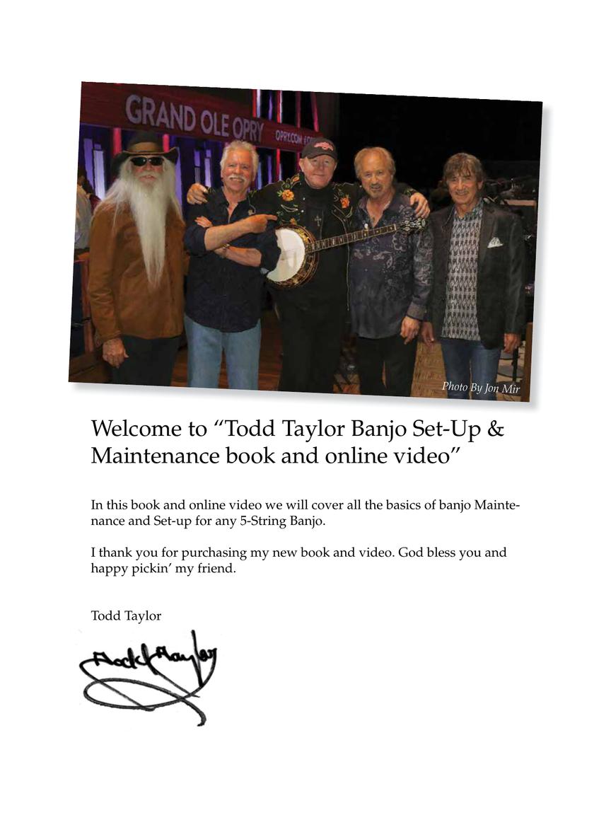 5-String Banjo Setup & Maintenance Book