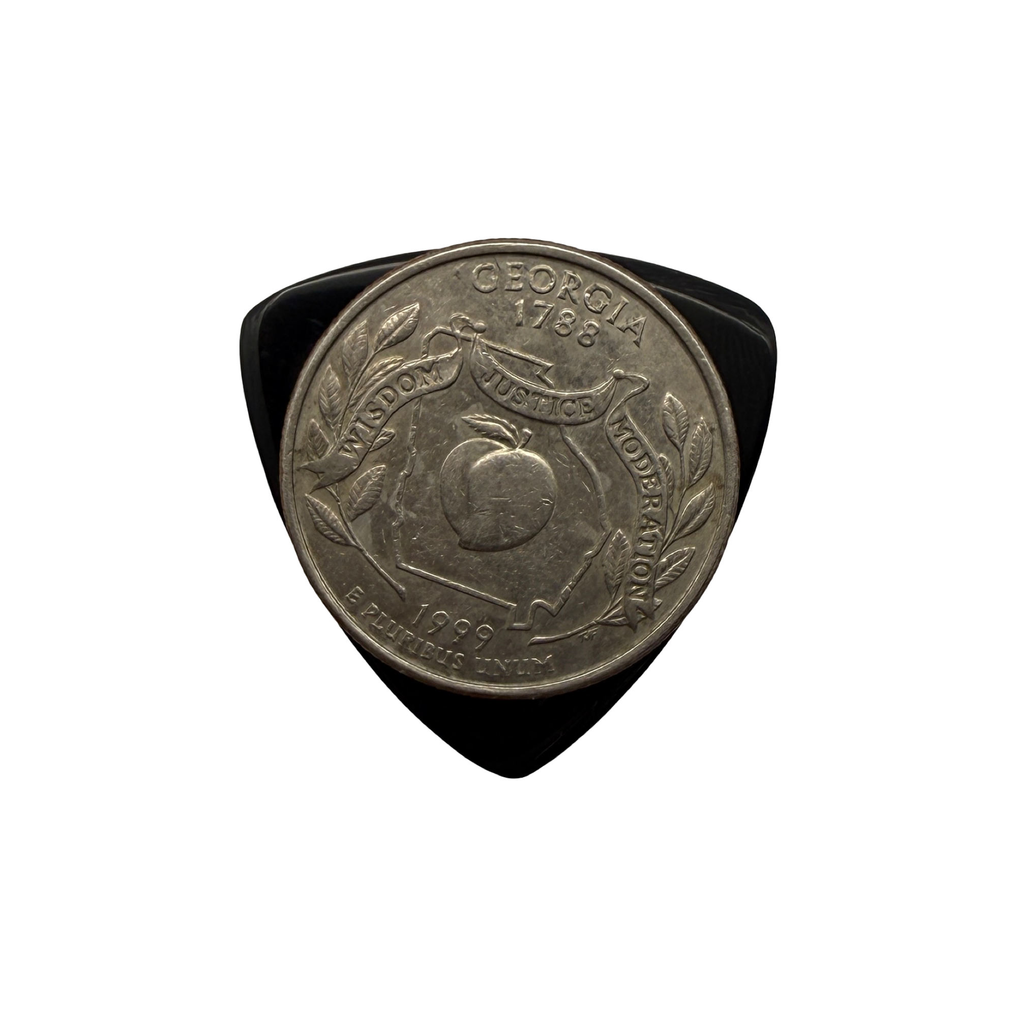 McQuan Medium Size Triangular PEI Flatpick - Available in Black or Amber