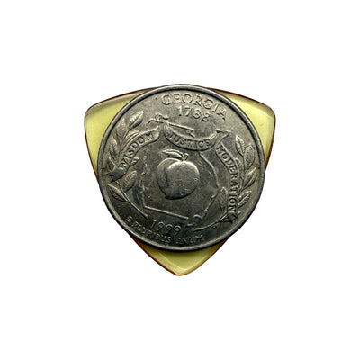 McQuan Mini Triangular PEI Flatpick - Available in Black or Amber