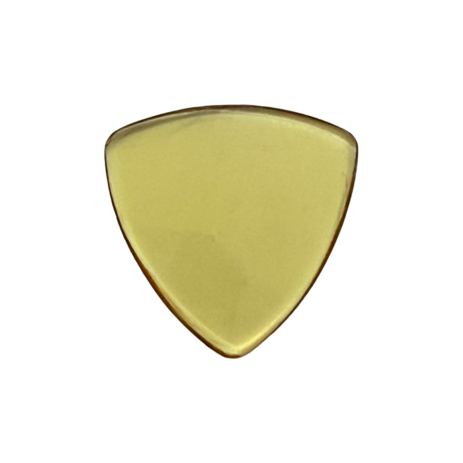 McQuan Medium Size Triangular PEI Flatpick - Available in Black or Amber
