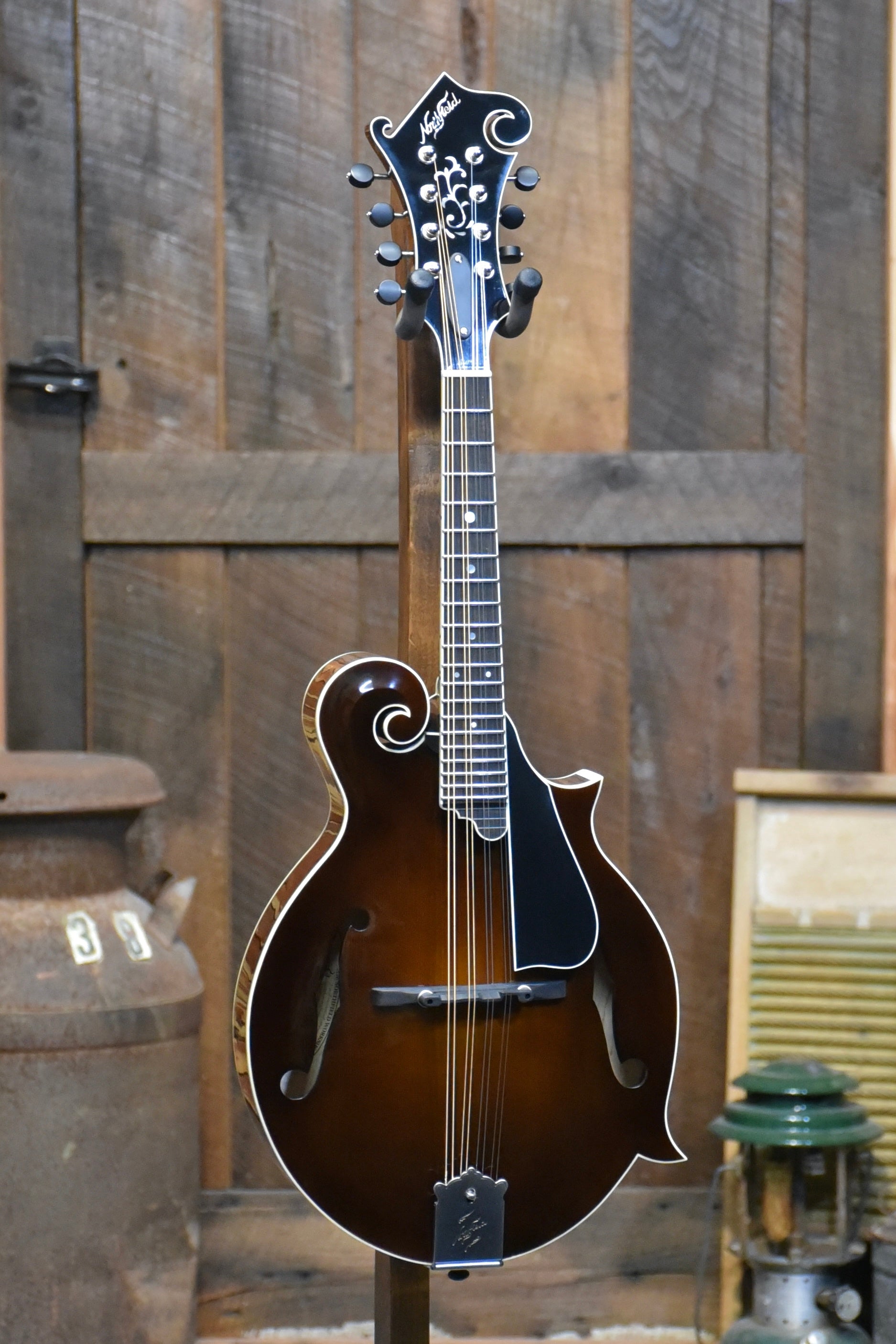 Northfield Big Mon F-Style Mandolin With Case - Icelandic Brown With One Piece Back