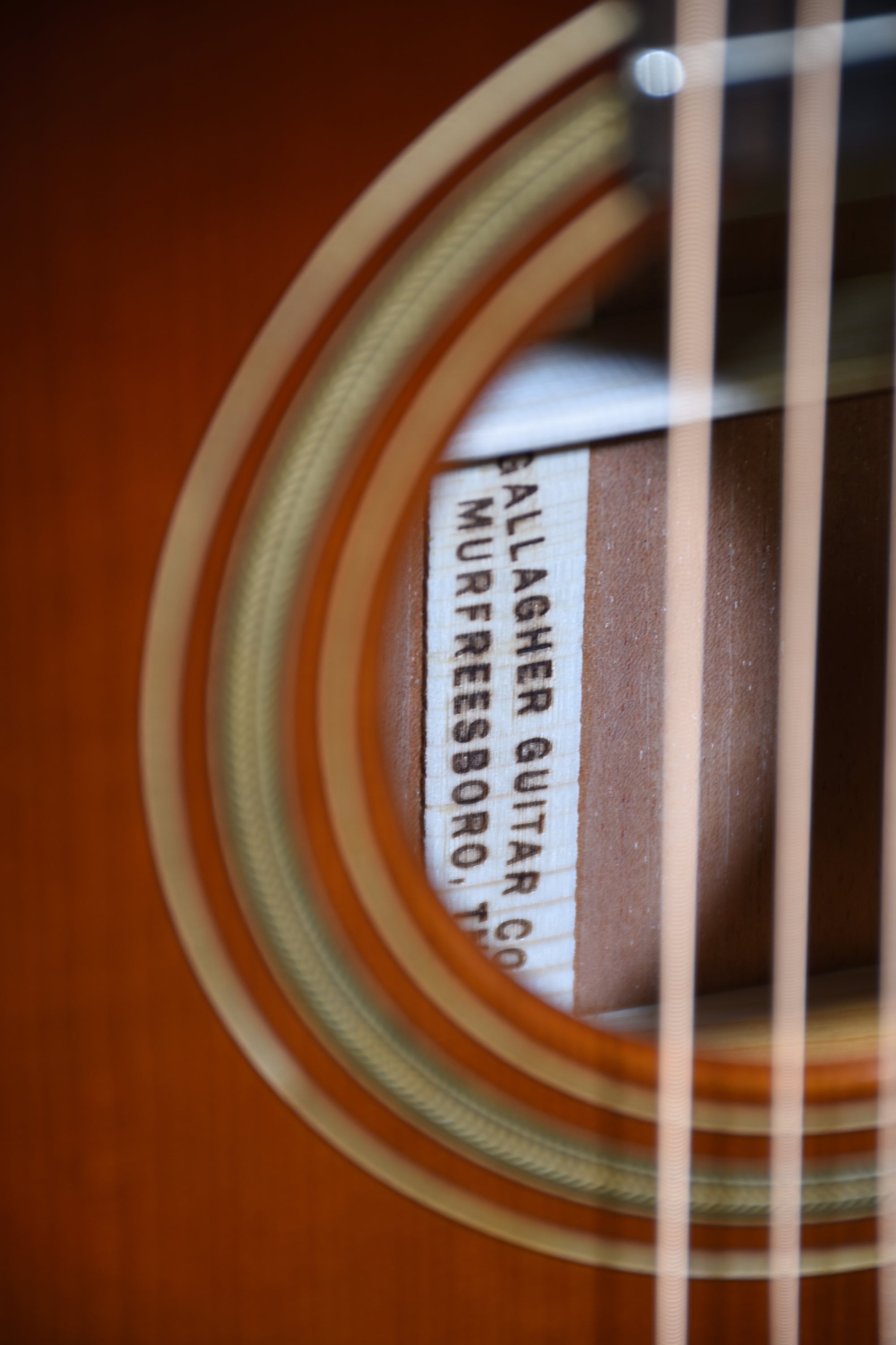 Gallagher Guitar Co. Custom Bluegrass Bell Mahogany Slope Shoulder 12 Fret Dreadnought Guitar With Case