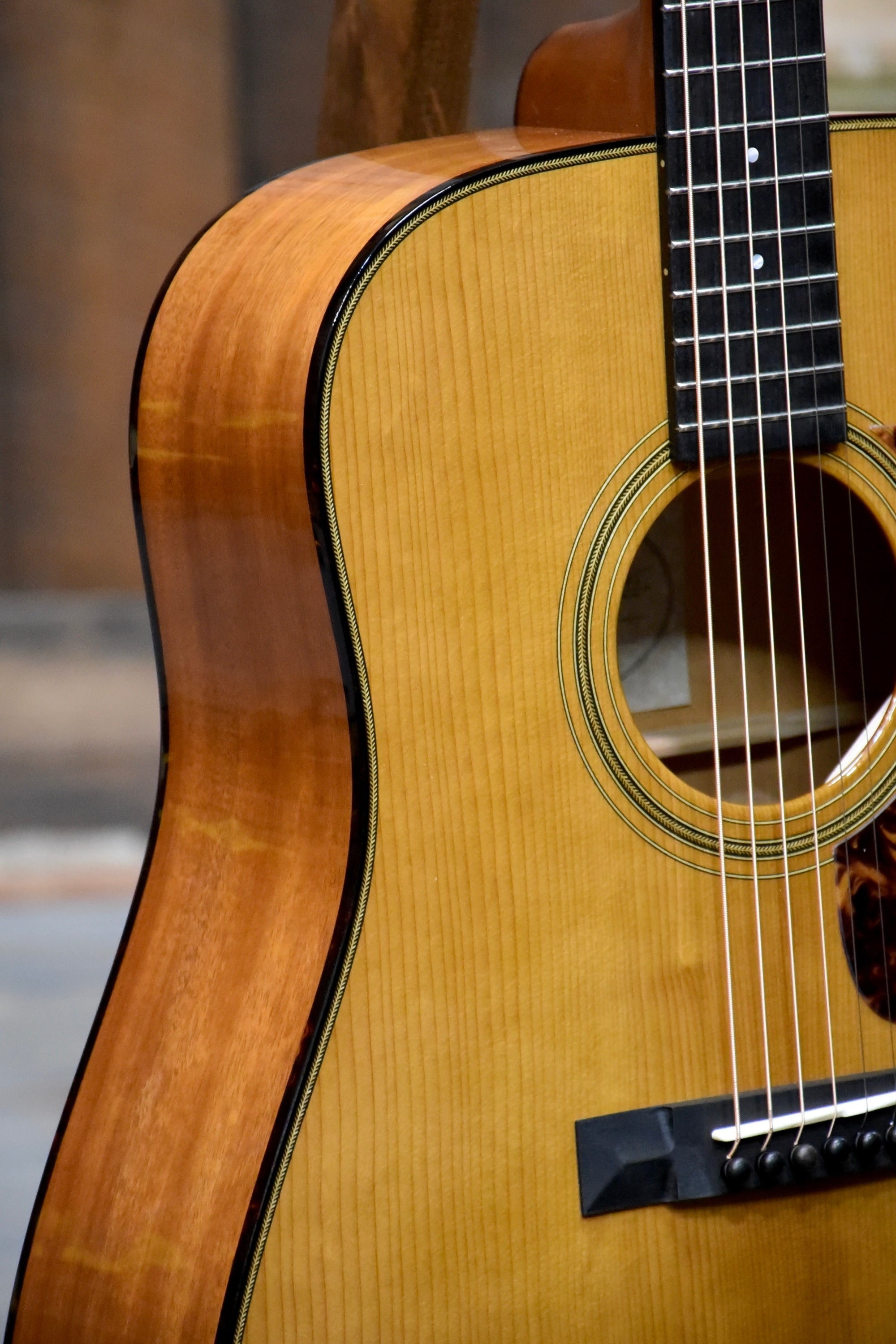Gallagher Guitar Co. Bluegrass Bell Mahogany Dreadnought Guitar With Case