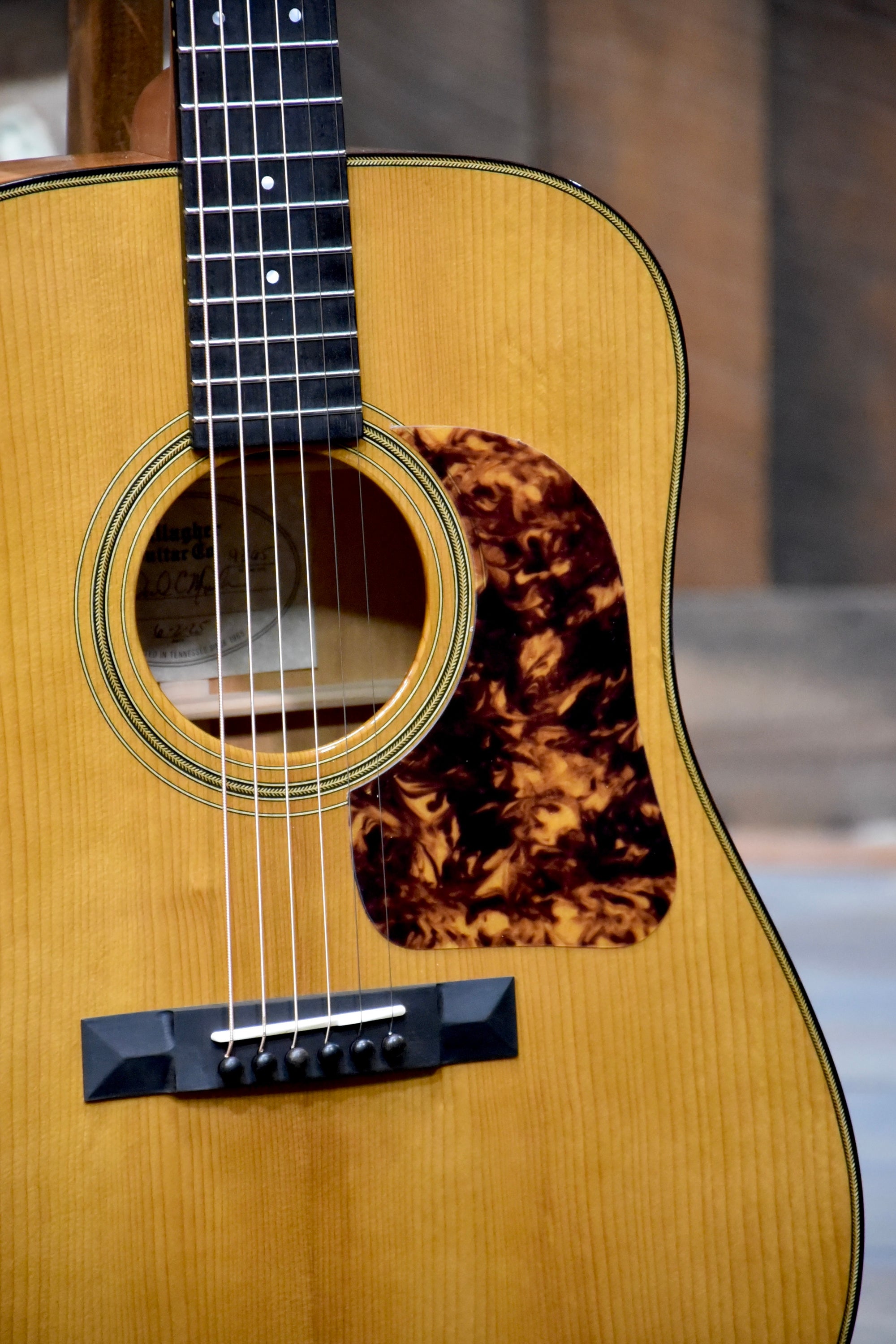 Gallagher Guitar Co. Bluegrass Bell Mahogany Dreadnought Guitar With Case