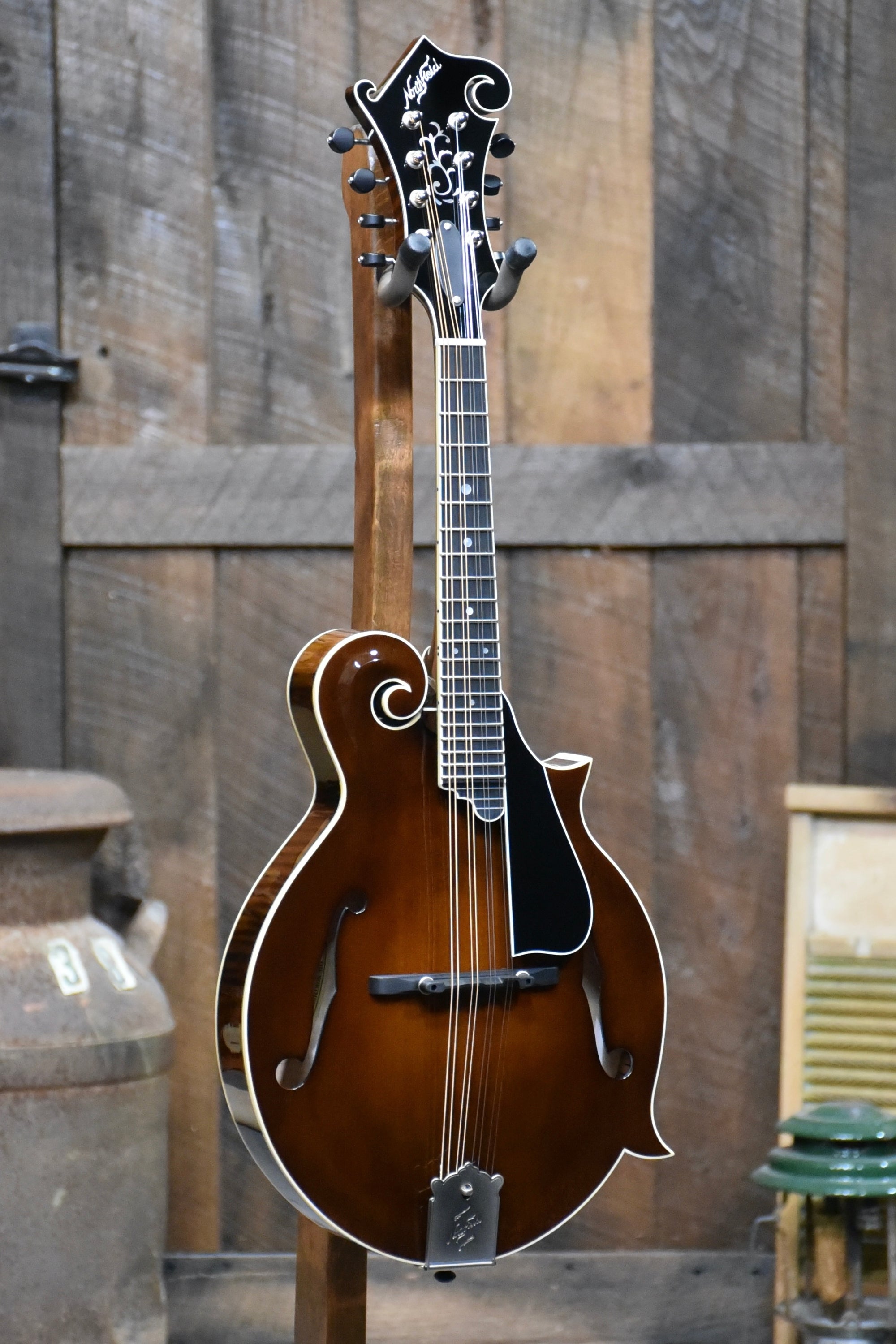 Northfield Big Mon F-Style Mandolin With Case - Brown