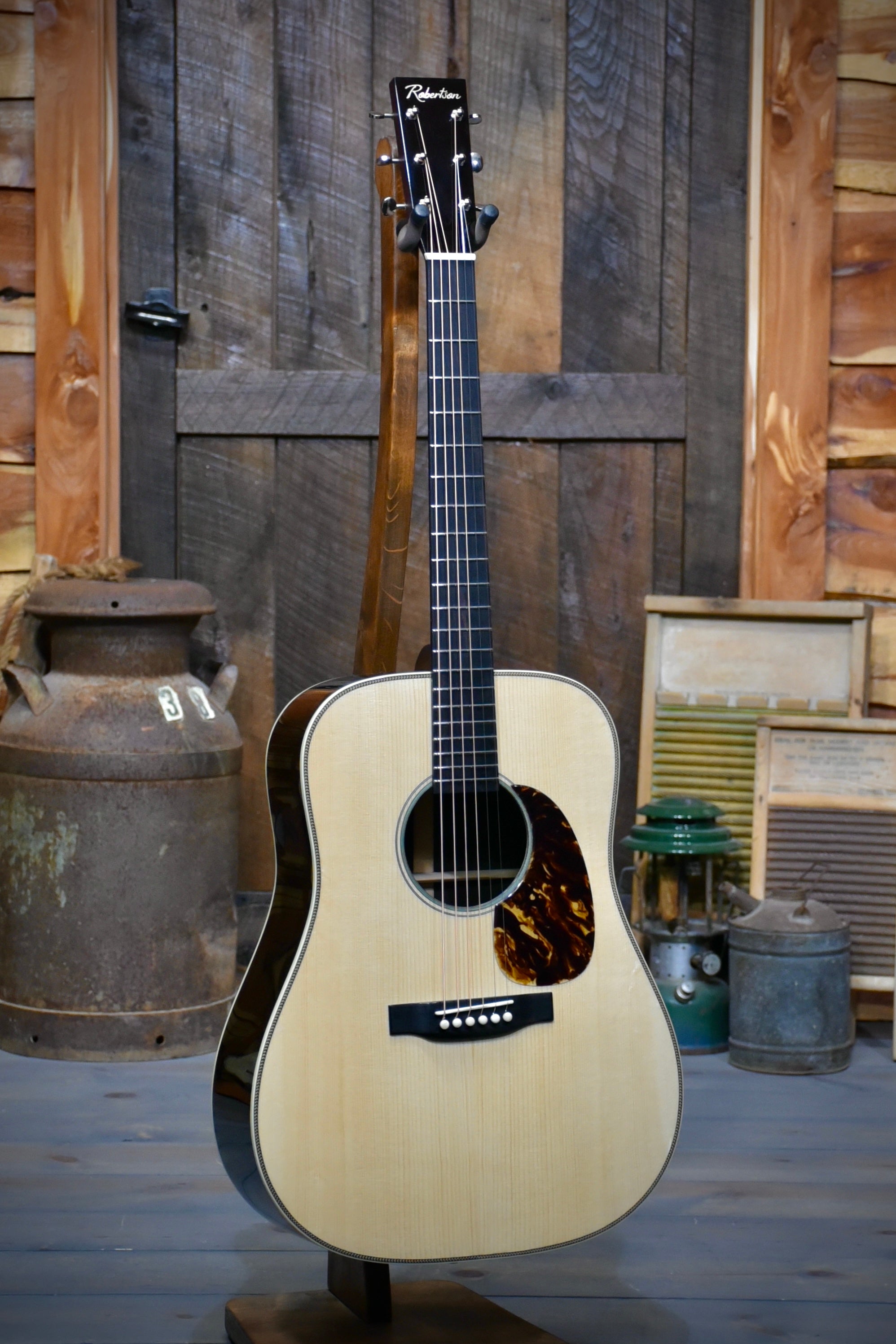 Robertson African Blackwood Large Soundhole Dreadnought Guitar With Case