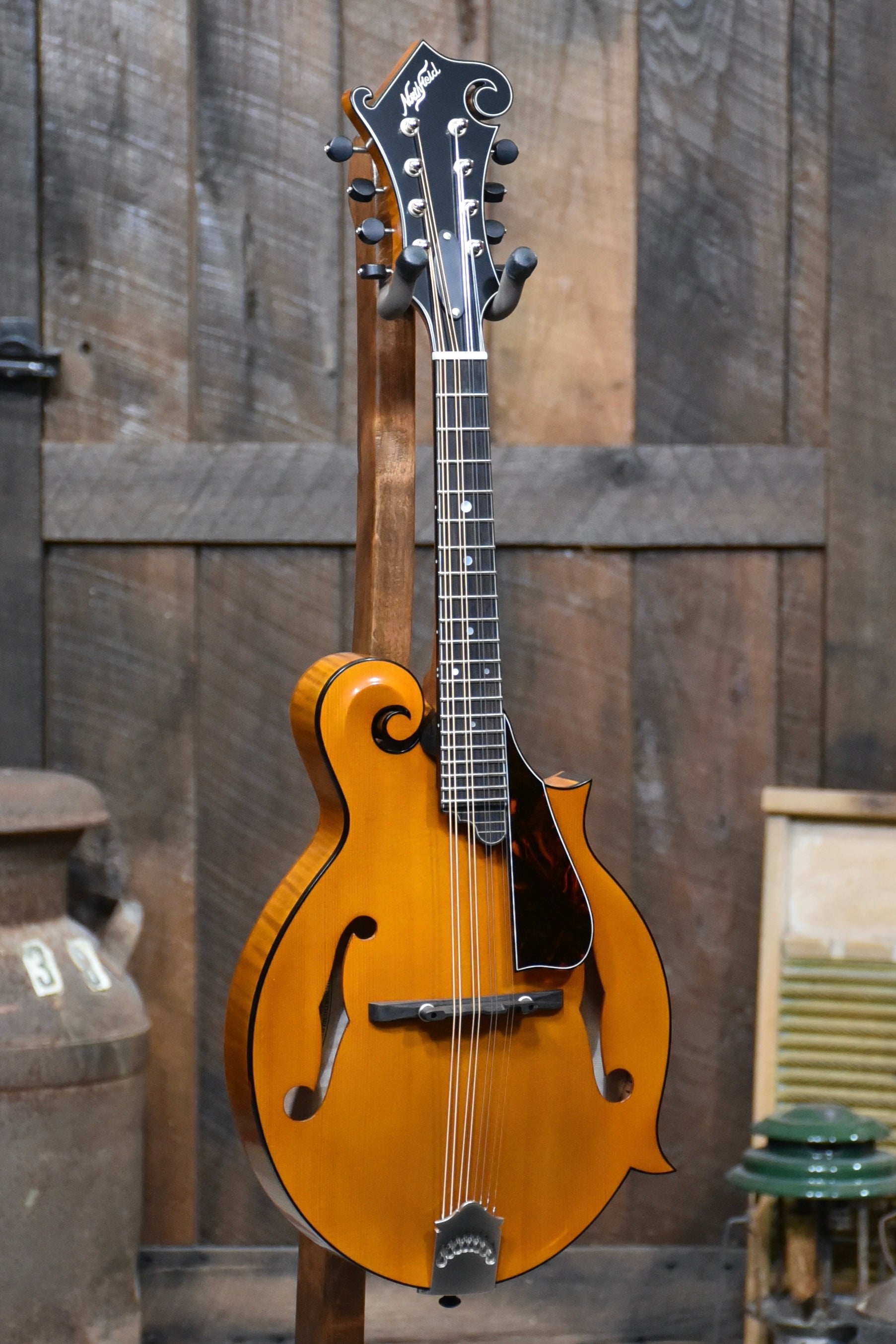 Northfield F5S Wide-Nut Amber F-Style Mandolin With Case