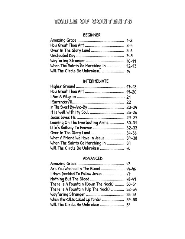 Banjo Ben’s Book of Tabs: Gospel Hymns - Volume One