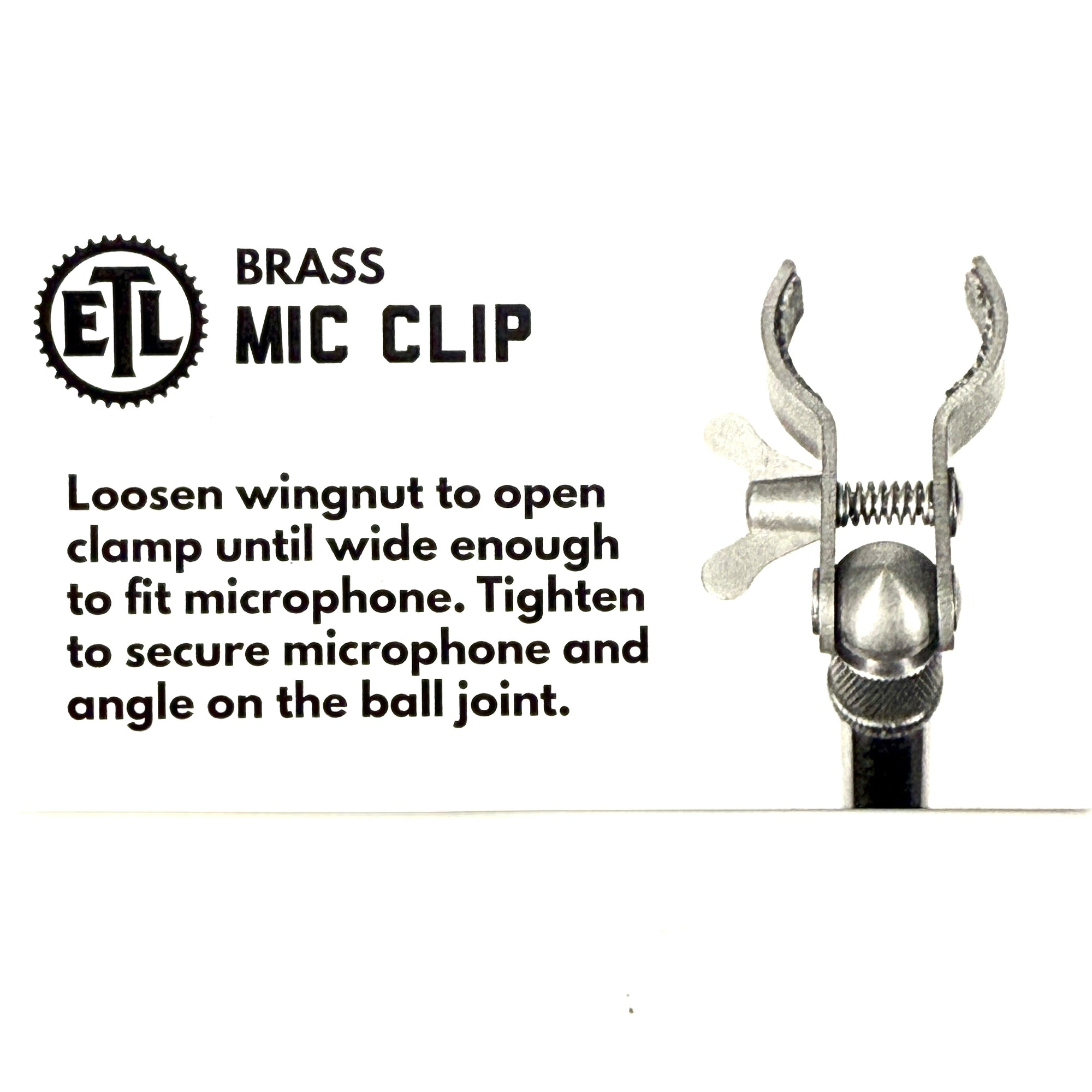 Ear Trumpet Labs Brass Mic Clip