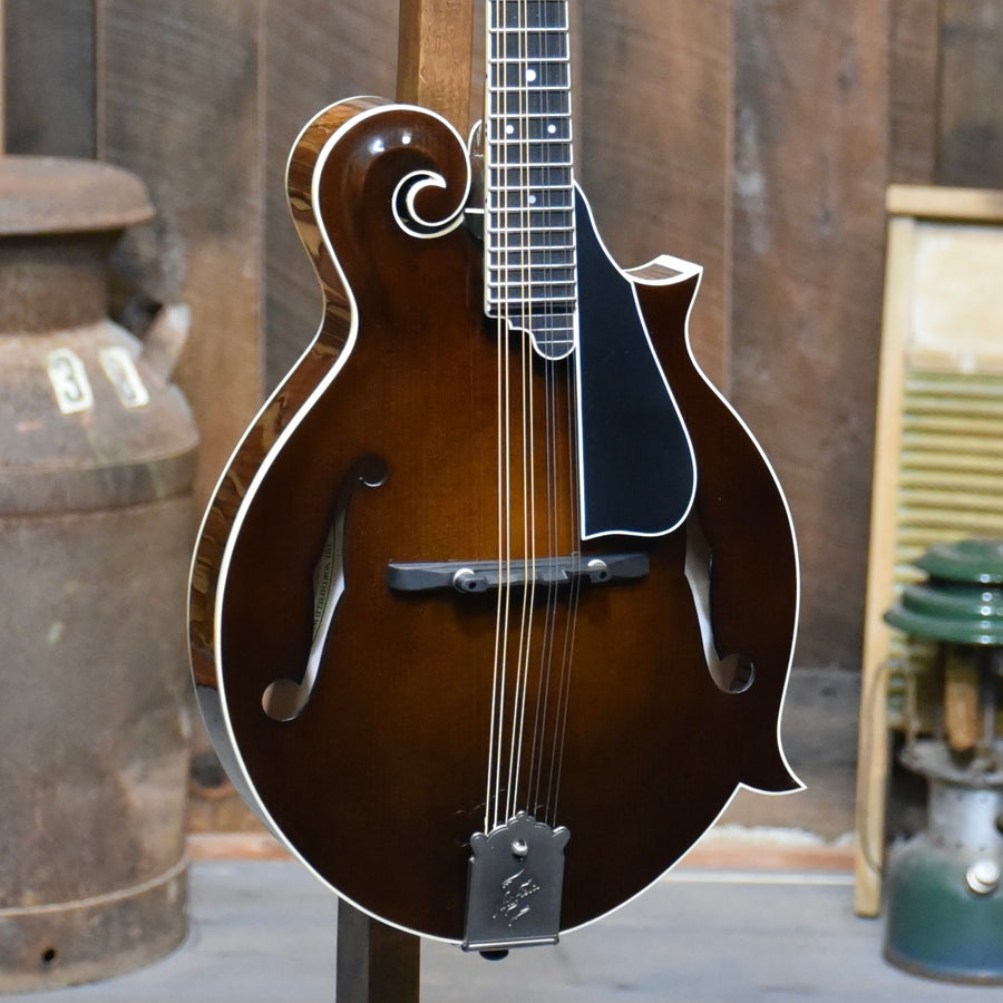Northfield Big Mon Wide-Nut F-Style Mandolin With One Piece Back and Case - Brown