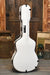 Calton Cases Dreadnought Guitar Flight Case - White With Blue Interior