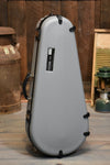 Calton Cases Mandolin Flight Case - Gray With Burgundy Interior