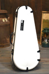 Calton Cases Mandolin Flight Case - White With Blue Interior