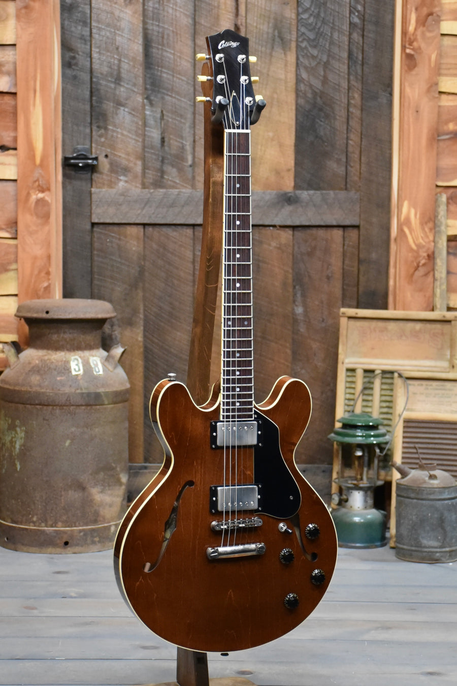 Collings I35 LC Aged Walnut Semi-Hollow Body Electric Guitar With Case