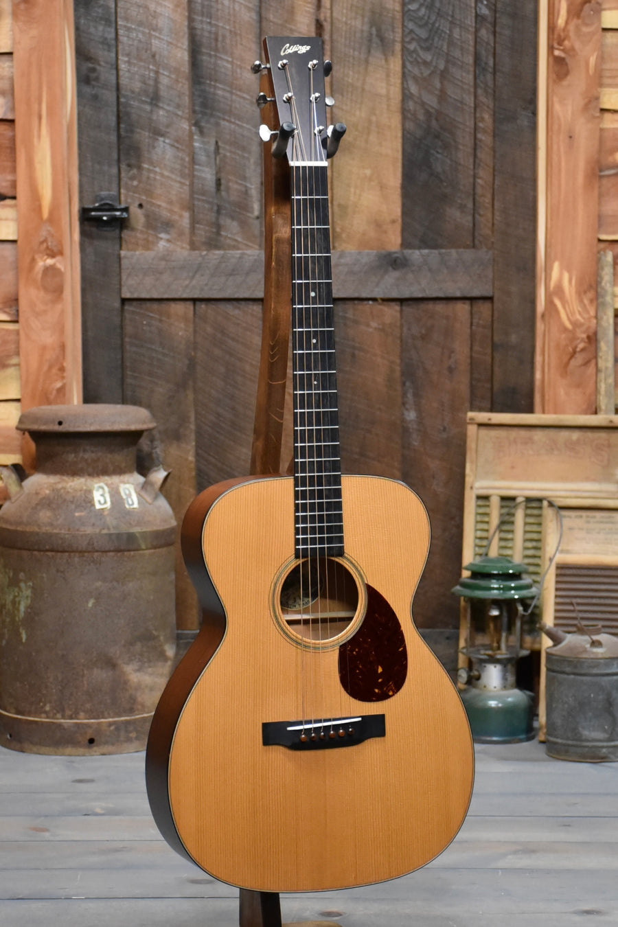 Collings OM1 TS Acoustic Guitar With Baked Spruce Top and With Case