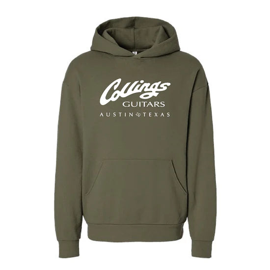 Collings Logo Pullover Hoodie - Olive Green