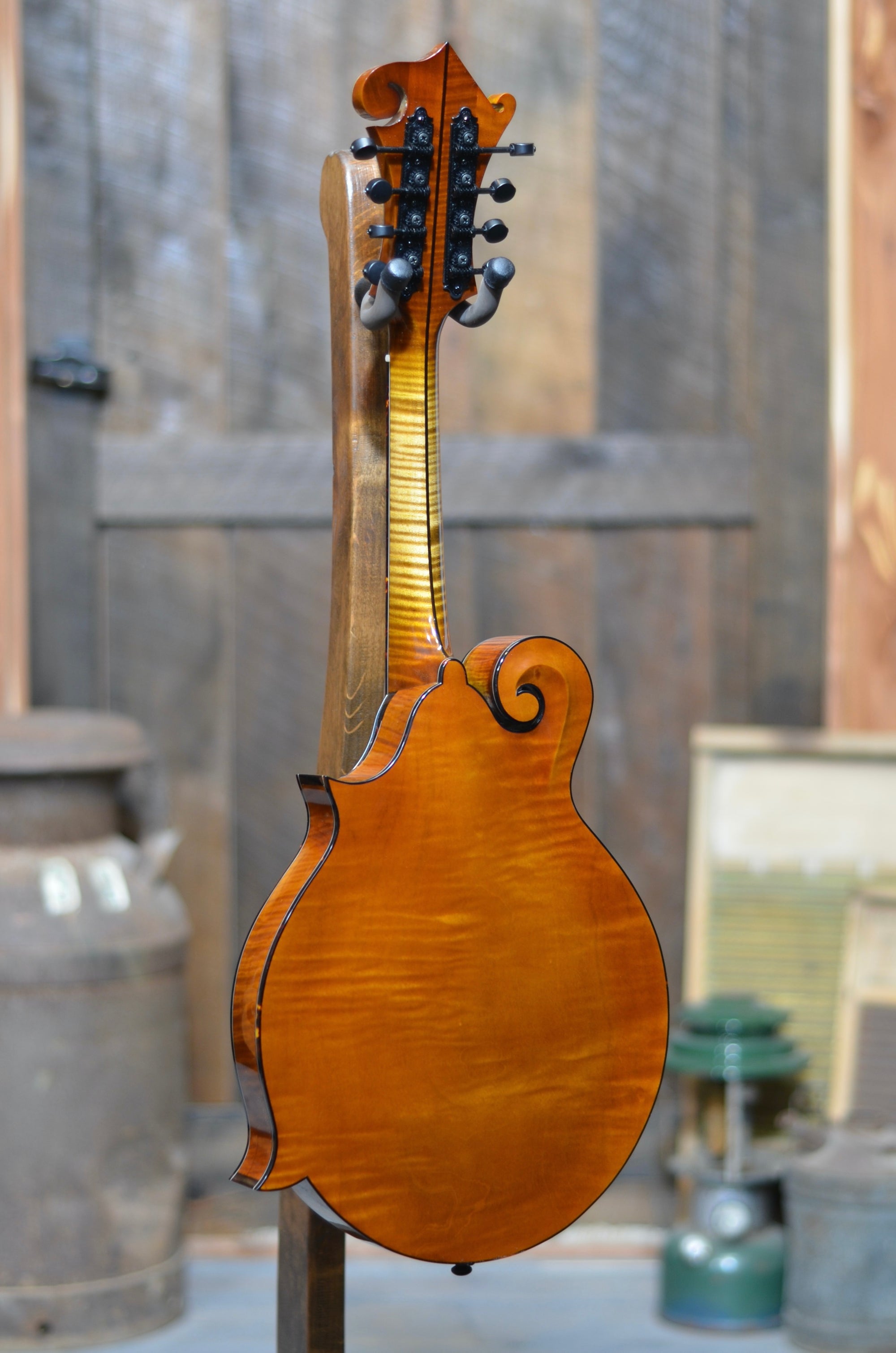 Northfield Big Mon Wide-Nut Amber F-Style Mandolin With One Piece Back and Case