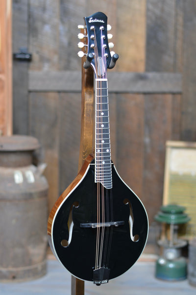 Eastman MD505-Black Limited A-Style Mandolin With Case