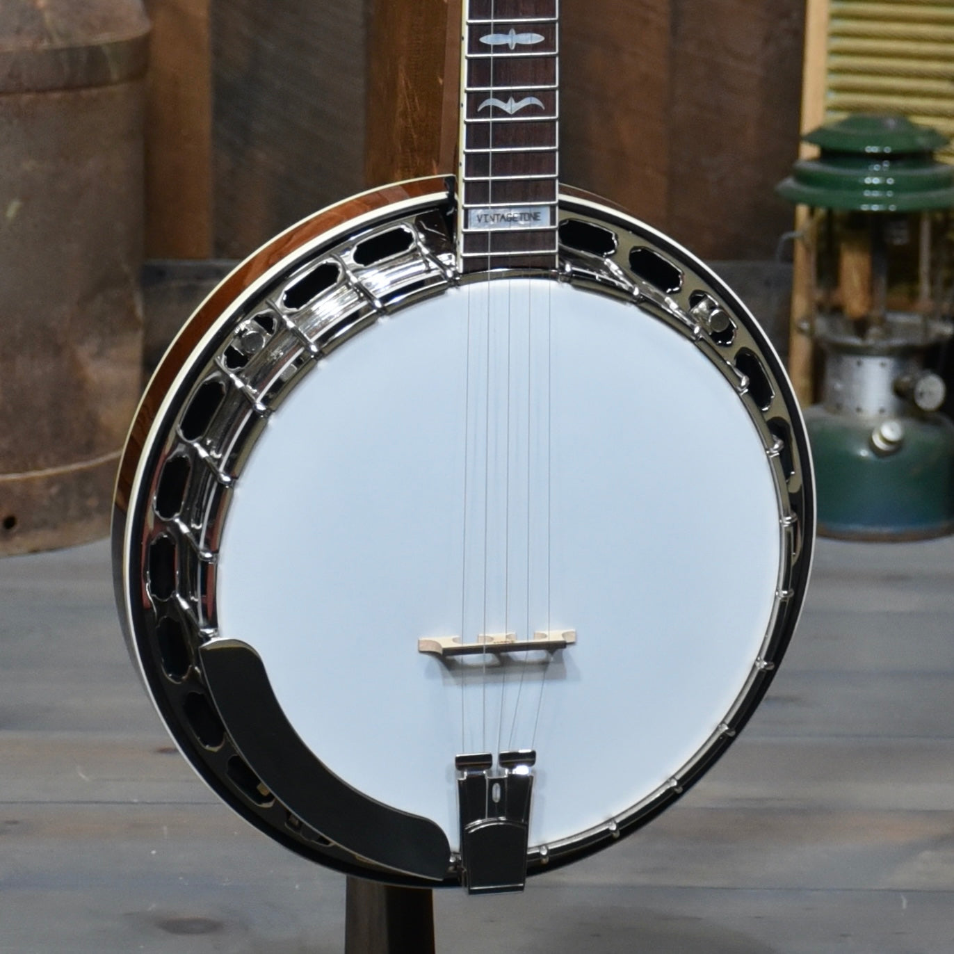 Davis Vintage Tone VT-75 Mahogany Banjo With Case