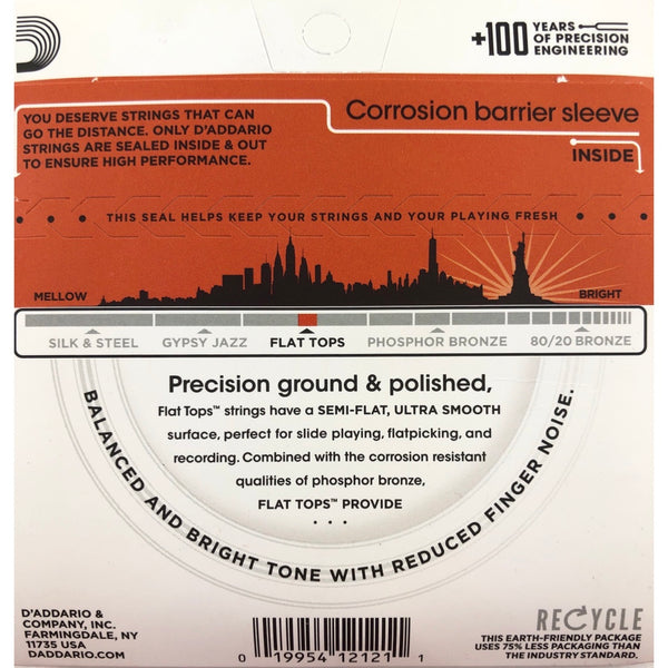 D'Addario EFT13 Phosphor Bronze Medium Gauge Resophonic Guitar Strings