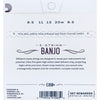 D'Addario EJ60+ Light Plus Nickel Banjo Strings