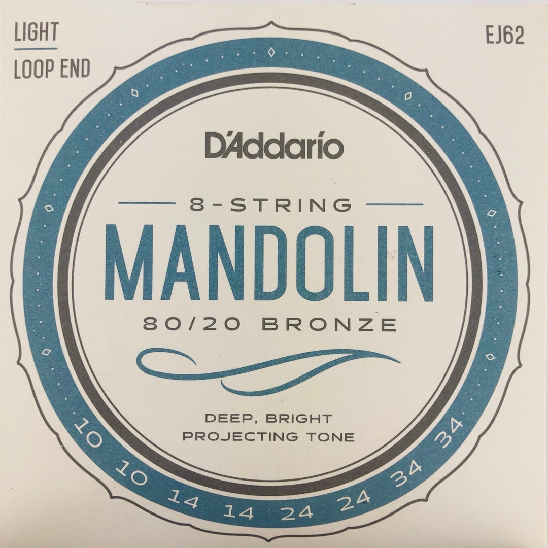 D'Addario EJ62 80/20 Bronze Light Mandolin Strings