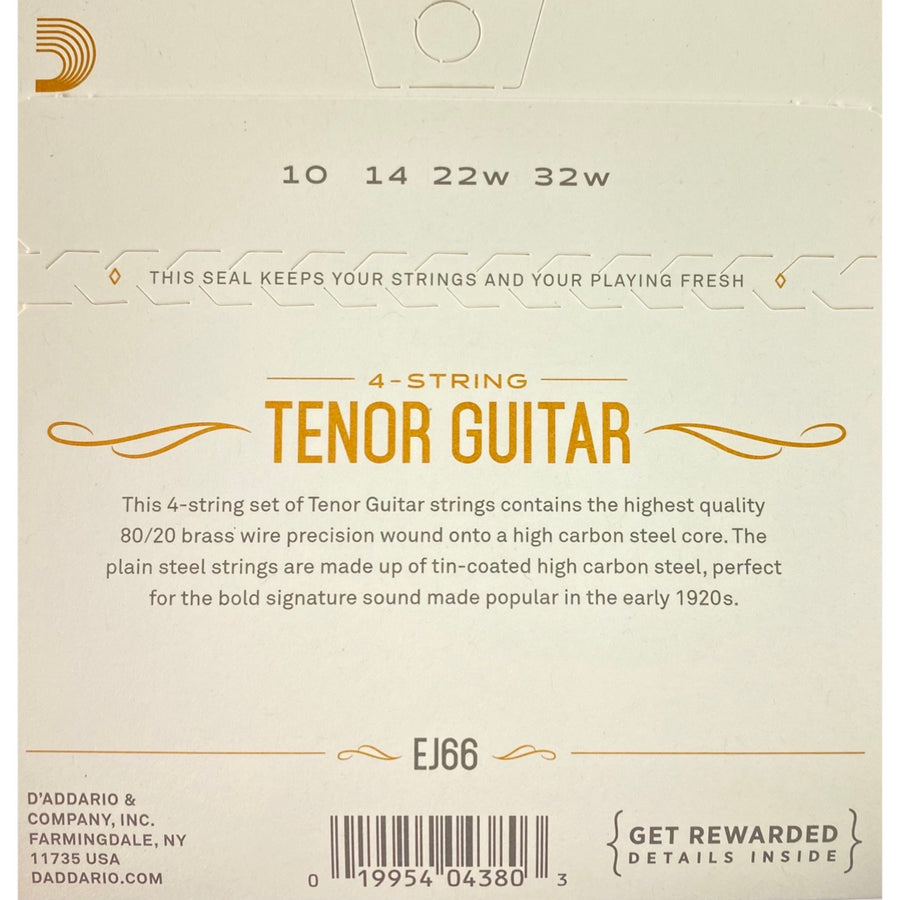 D'Addario EJ66 80/20 Acoustic Tenor Guitar Strings