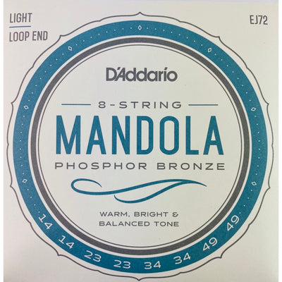 D'Addario EJ72 Light Phosphor Bronze Mandola Strings