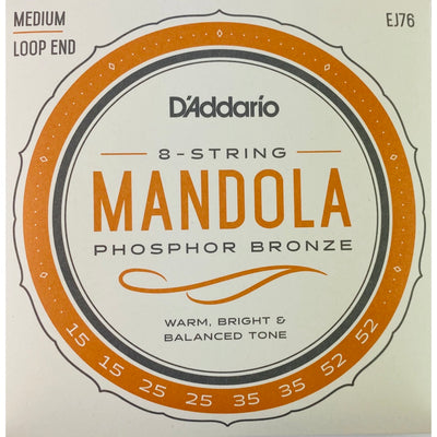 D'Addario EJ76 Medium Phosphor Bronze Mandola Strings