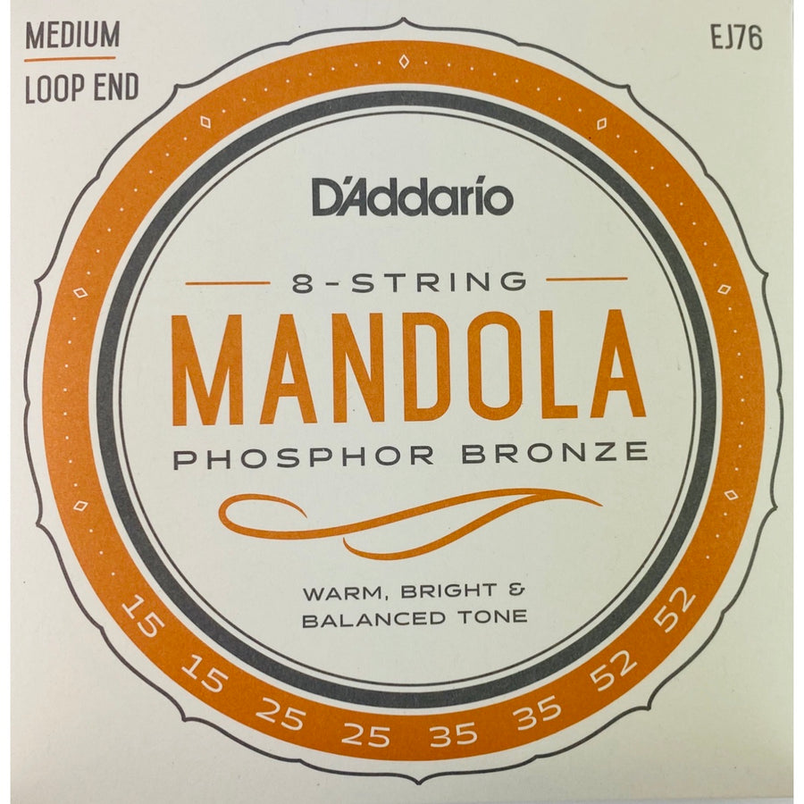 D'Addario EJ76 Medium Phosphor Bronze Mandola Strings
