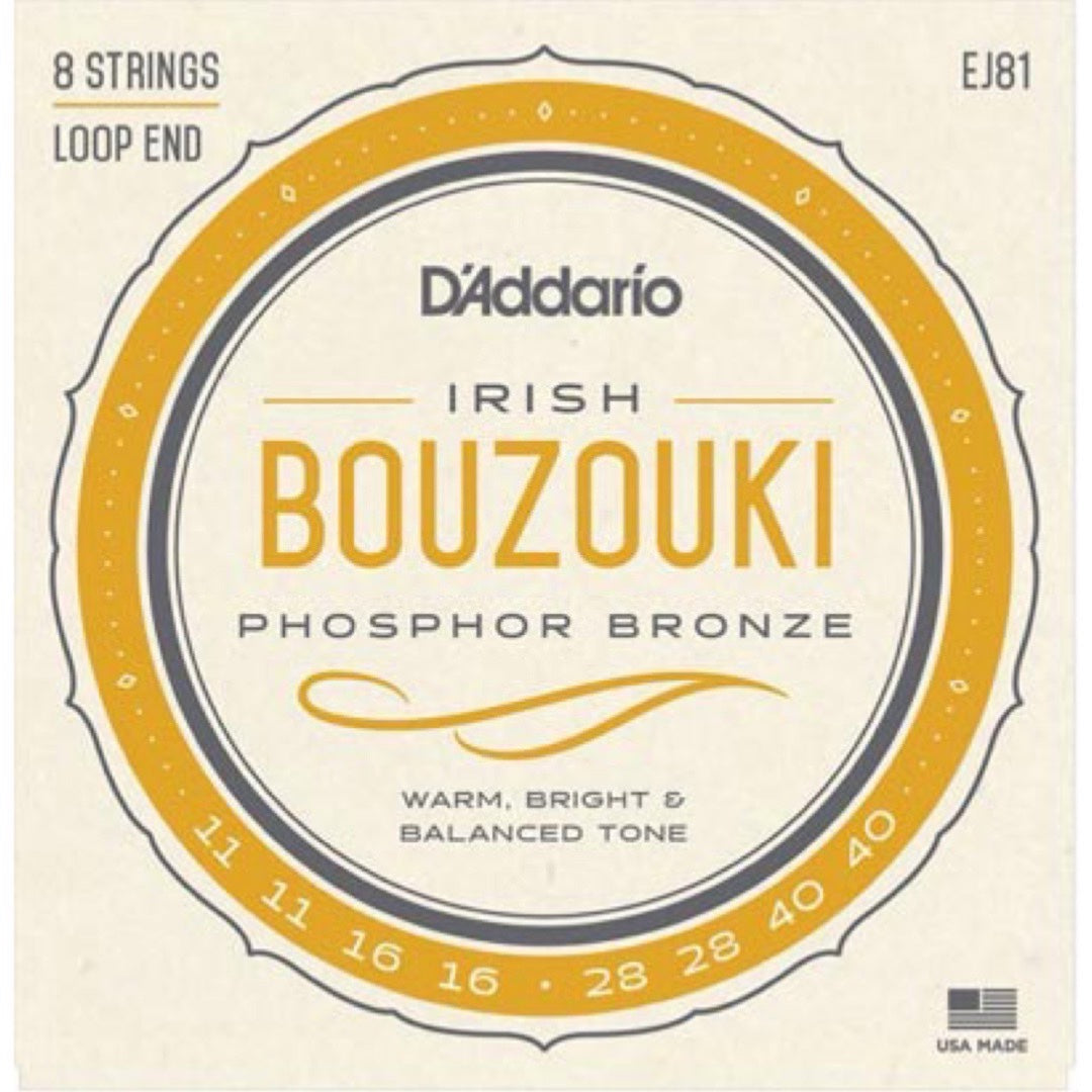 D'Addario EJ81 Irish Bouzouki Phosphor Bronze Wound