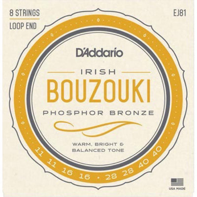 D'Addario EJ81 Irish Bouzouki Phosphor Bronze Wound