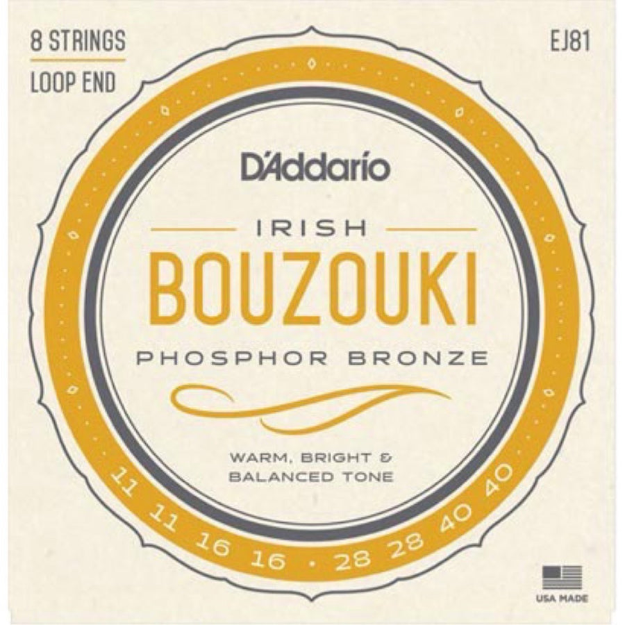 D'Addario EJ81 Irish Bouzouki Phosphor Bronze Wound