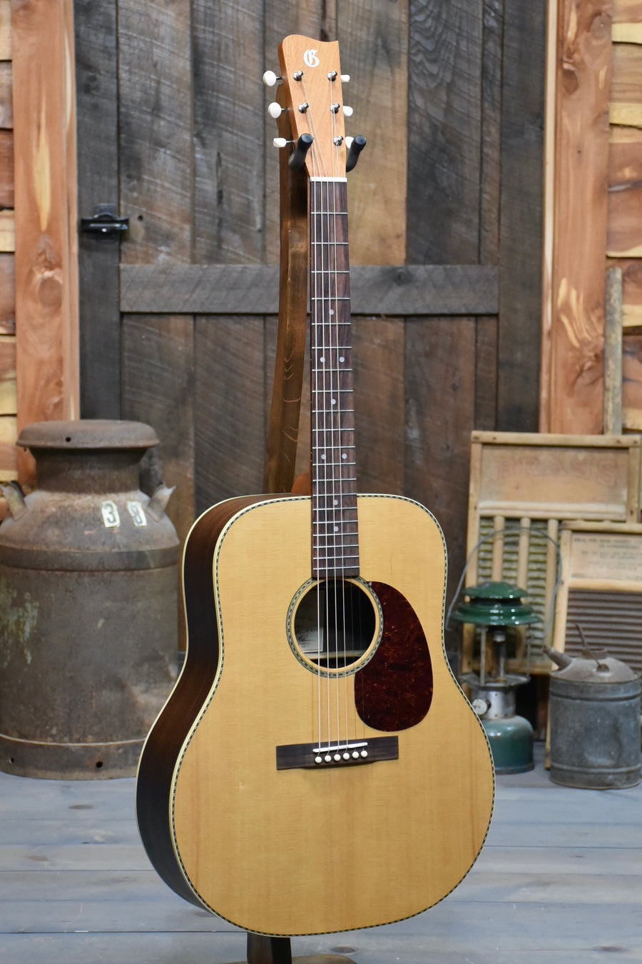 Gallagher Shelby Western East Indian Dreadnought Guitar With Case