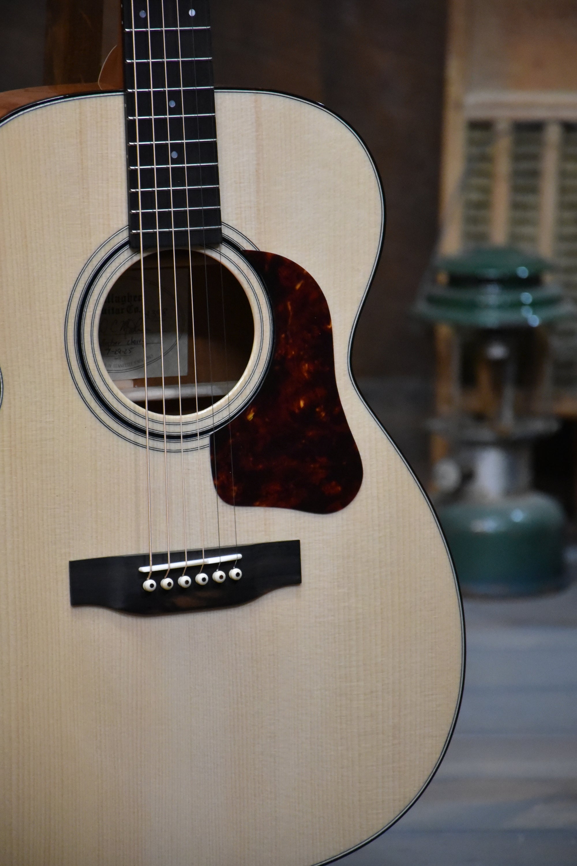 Gallagher Guitar Co. GA-50 Cherry Grand Auditorium Guitar With Case