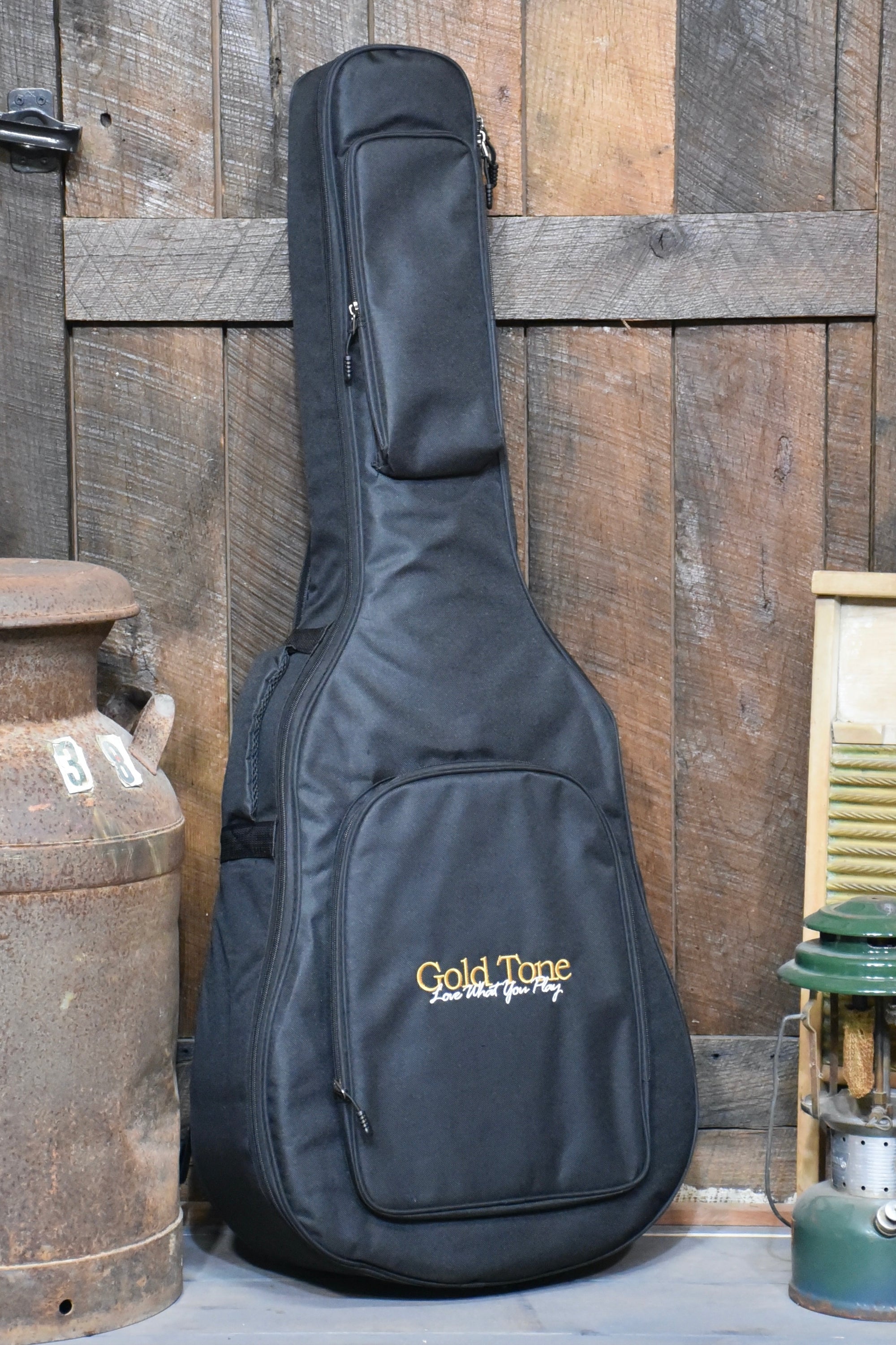 Gold Tone Acoustic-Electric All Solid Wood Guitar with Bag - Satin Natural