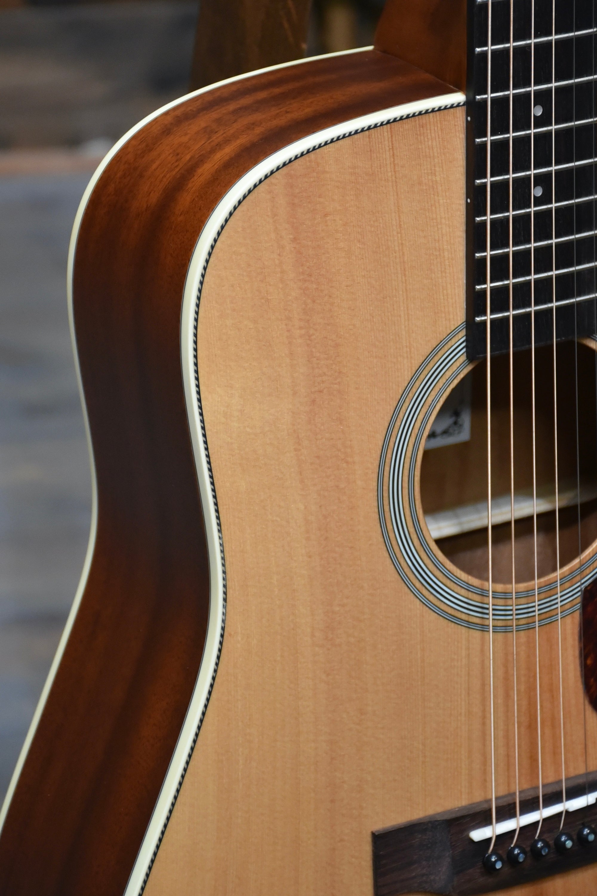 Gold Tone Acoustic-Electric All Solid Wood Guitar with Bag - Satin Natural