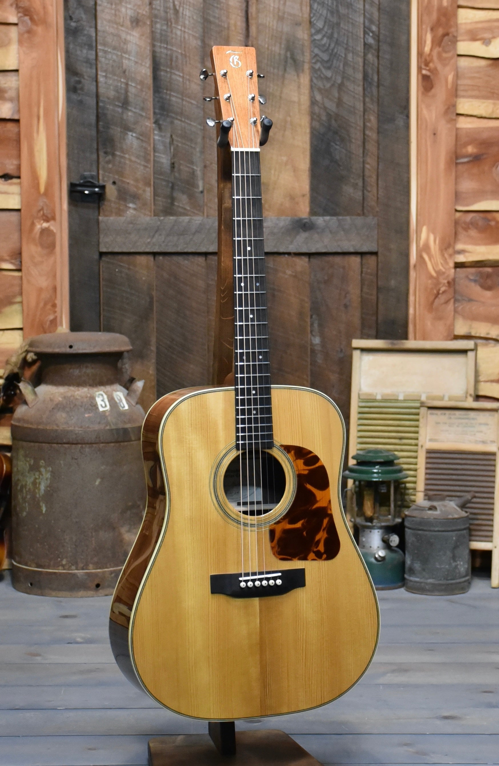 Gallagher Guitar Co. Bluegrass Bell Madagascar Dreadnought Guitar With Case