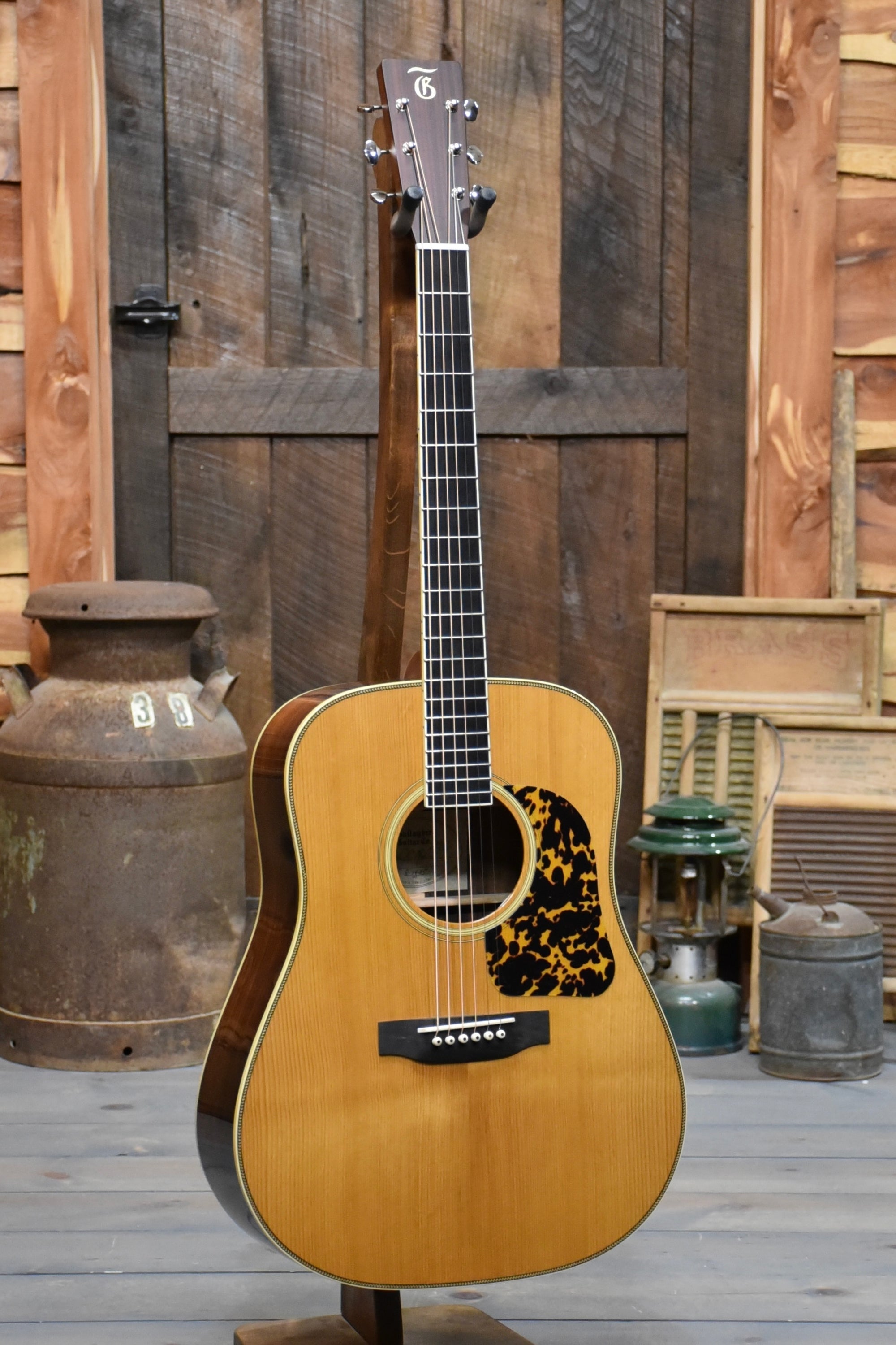 Gallagher Guitar Co. Bluegrass Bell Custom Large Soundhole Dreadnought Guitar With Case