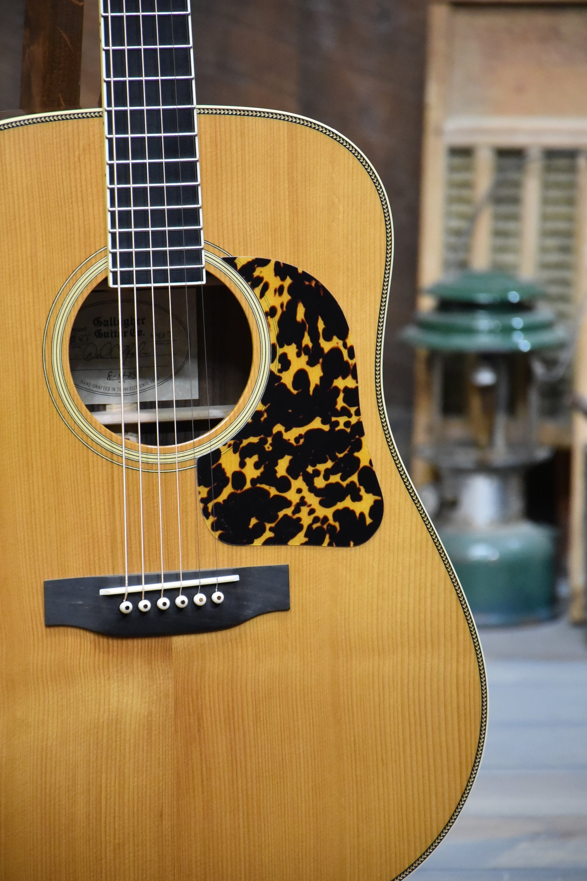 Gallagher Guitar Co. Bluegrass Bell Custom Large Soundhole Dreadnought Guitar With Case