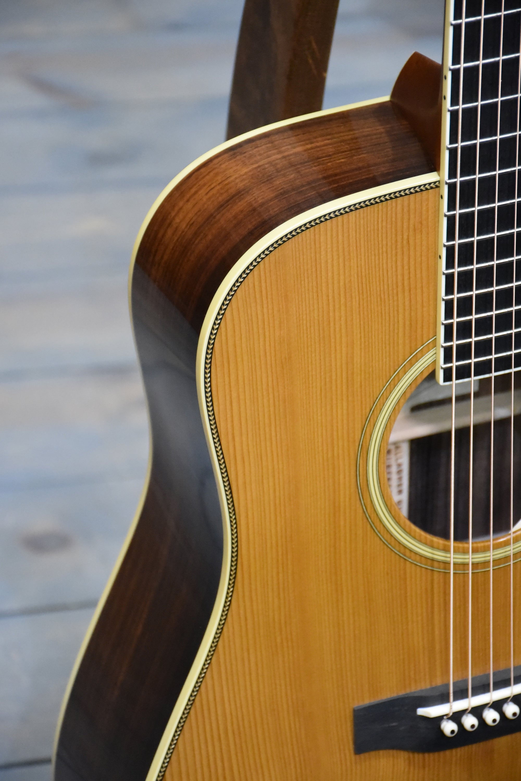 Gallagher Guitar Co. Bluegrass Bell Custom Large Soundhole Dreadnought Guitar With Case