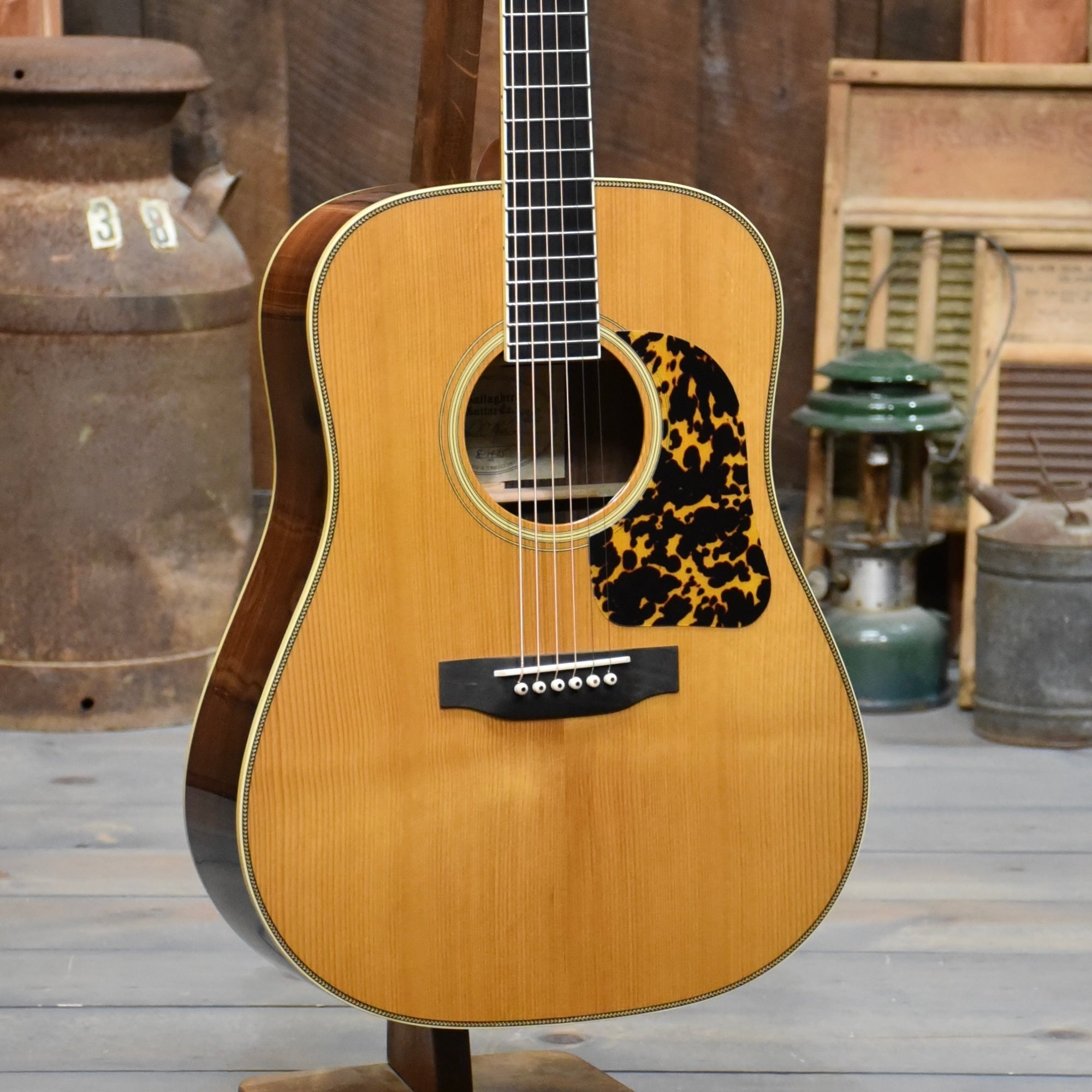 Gallagher Guitar Co. Bluegrass Bell Custom Large Soundhole Dreadnought Guitar With Case