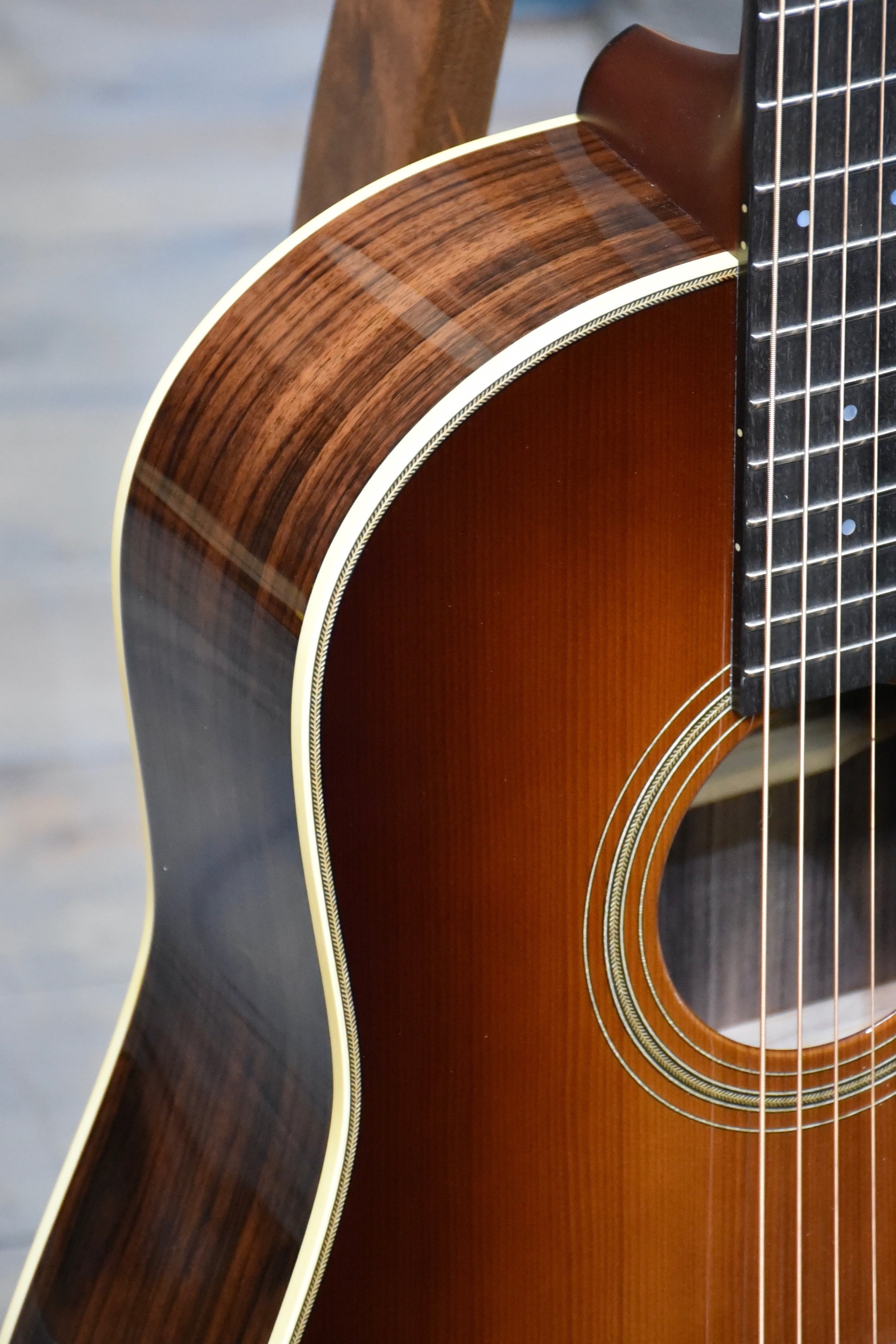 Gallagher Guitar Co. Custom Bluegrass Bell Rosewood Slope Shoulder 12 Fret Dreadnought Guitar With Case