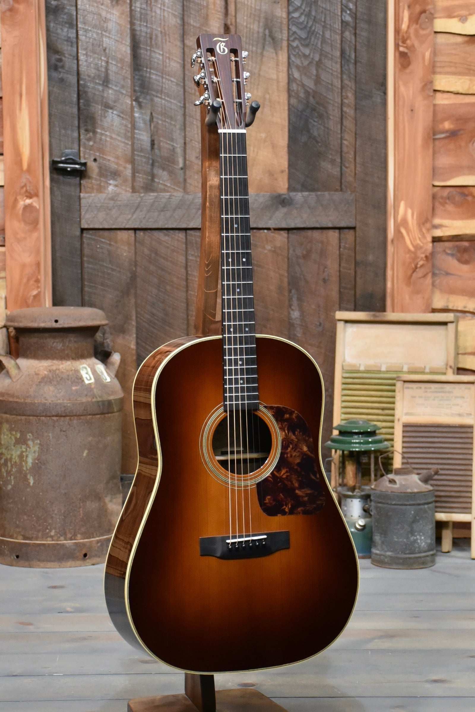 Gallagher Guitar Co. Custom Bluegrass Bell Rosewood Slope Shoulder 12 Fret Dreadnought Guitar With Case